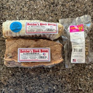NEW Butcher's Block Bones Roasted Beef Steak and Jones Natural Chews Windee